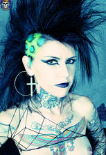 Tattooed superstar malice shows off her skilled anatomy
