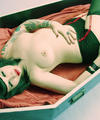 coffin cutie pinup in hot lingerie