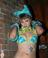 candy raver cutie shows off in public